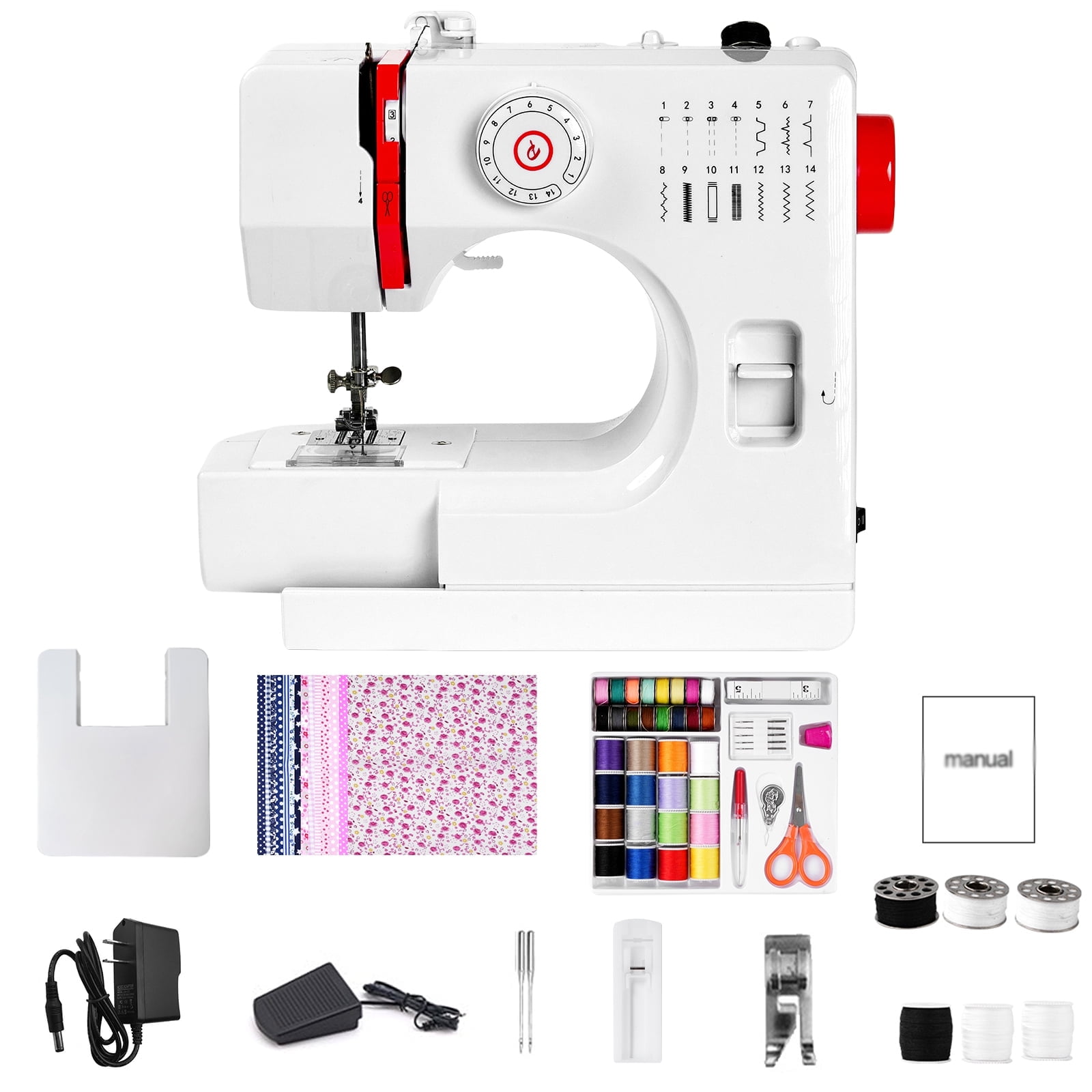 Costway 2-Speed Multi-function Fashion Portable Sewing
