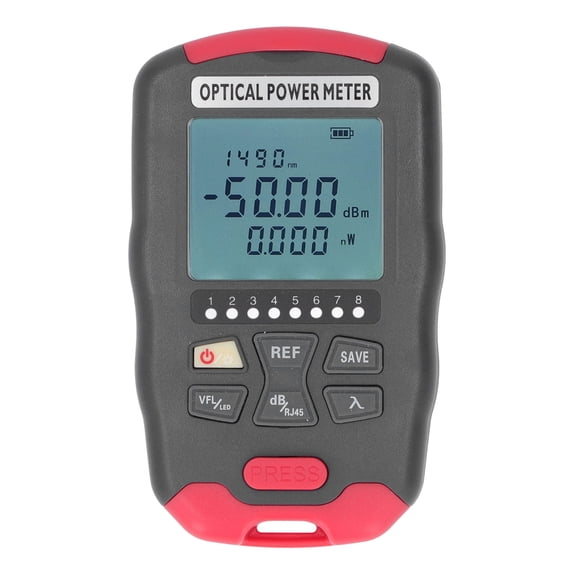 Probador de potencia óptica, medidor de potencia de fibra óptica Medidor de potencia de fibra óptica Probador de cable de fibra óptica elegante y moderno