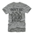 thumbnail image 1 of Men's Star Wars Don't Be Basic Stormtroopers  Graphic Tee Athletic Heather 2X Large, 1 of 4