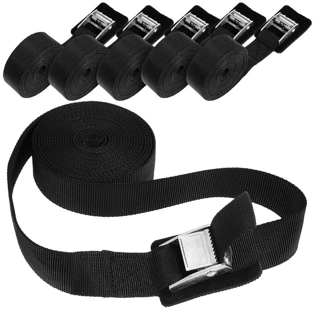 MasteelfCA 6 Pcs Ceintures de Sécurité Bandes de Fixation Longueur Ajustable Ceintures Cargo Sangles