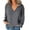 Grey, variant on Long Sleeve V Neck, Women's Loose Classic Solid V Neck Chiffon Blouses Shirts Tops and Tees V Neck Long Sleeve T Shirts for Women Yellow XL