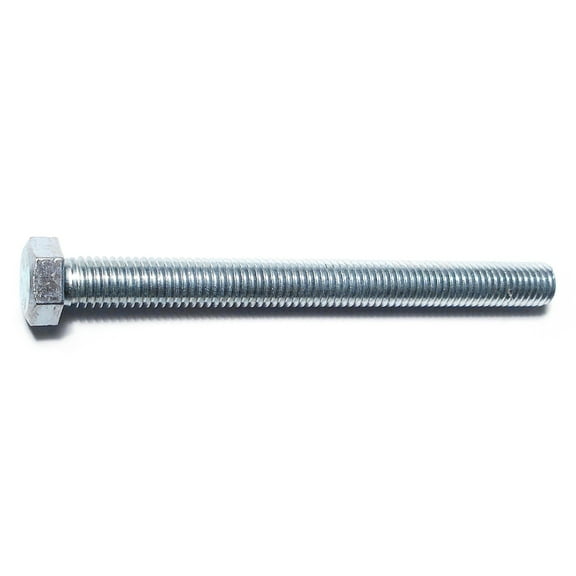 1/2"-13 x 5-1/2" Zinc Coarse Full Thread Hex Head Tap Bolts (25 pcs.)
