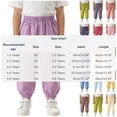 thumbnail image 4 of Bovxnpu Girls Casual Joggers Lightweight Pants High Waisted Solid Loose Casual Jogger Pants Kids Pants, 4 of 8