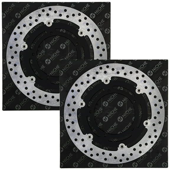 Niche Front Brake Rotor Set for Yamaha YZF R1 5VY-2581T-20-00 Motorcycle 519-CRT2391R