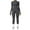 Grey, variant on HBFAGFB Dressy Jumpsuits for Women Seamless Yoga Long Sleeve Trousers Zipper Tracksuit Pink Size L