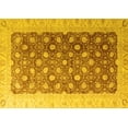 thumbnail image 1 of Ahgly Company Machine Washable Indoor Rectangle Oriental Yellow Traditional Area Rugs, 6' x 9', 1 of 4