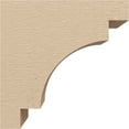 thumbnail image 3 of 4"W x 8"D x 8"H Classic Mediterranean Rough Cedar Woodgrain TimberThane Corbel, Primed Tan, 3 of 6