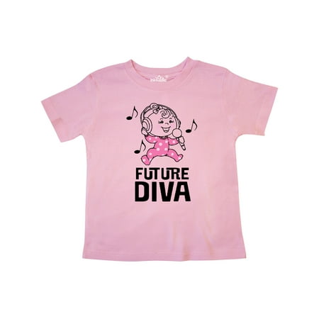 

Inktastic Future Diva Baby Girl Singer Gift Toddler Toddler Girl T-Shirt