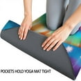 thumbnail image 3 of Rainbow Tie Dye Mandala Pattern Hot Yoga Mat Towel Non Slip for Hot Yoga - Quick-Drying Yoga Mat Cover with 4 Corner Pockets with Travel Bag - Hot Yoga Towel Non Slip 74"x26", 3 of 6
