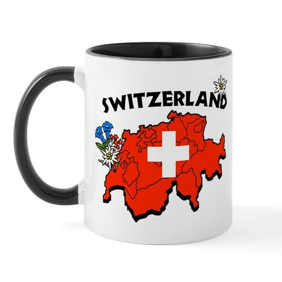 CafePress - Switzerland Mug - 11 oz Ceramic Mug - Novelty Coffee Tea Cup