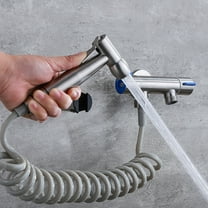 ELAYARD Stainless Steel Bidet Toilet Attachment Set, Finish, 4-Piece Bathroom Hygiene Spray Kit