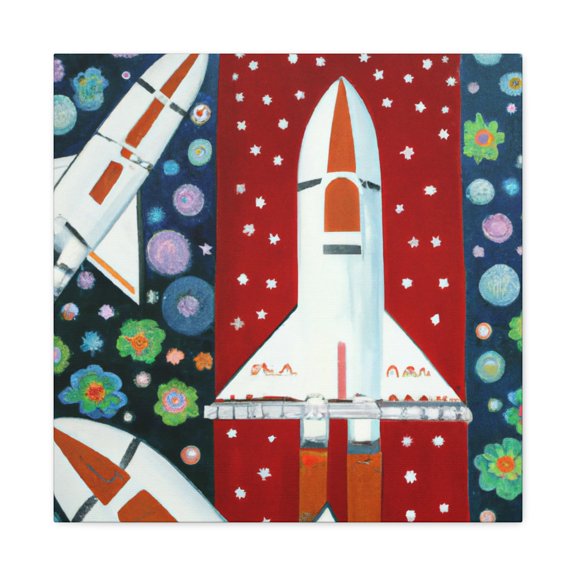 Space Shuttles Soaring - Canvas