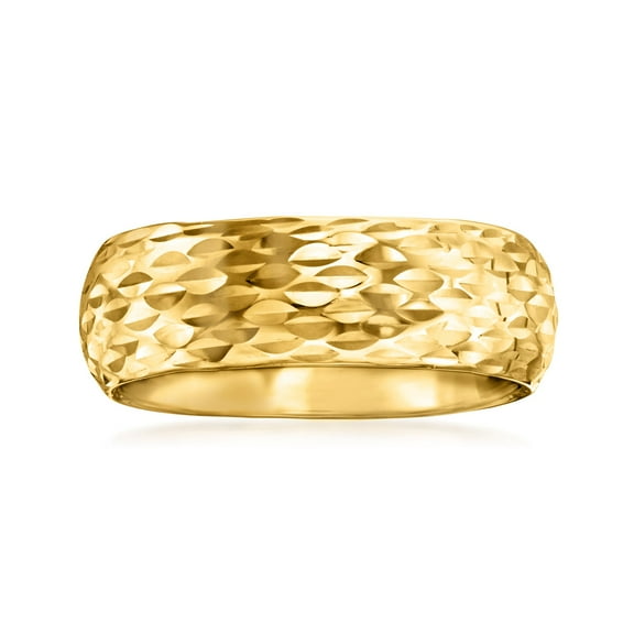Ross-Simons Italian 14kt Yellow Gold Sparkle-Pattern Ring, Women's, Adult