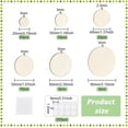 thumbnail image 4 of 130Pcs 0.8~3.1Inch Wooden Miniature Base Set 6Size Display Stand for Collectibles 200 Pcs Glue Point Dots Mini Circular Figure Base Round Wooden Model Bases for Collectibles, 4 of 7