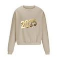 thumbnail image 3 of Sudadera sin capucha para hombre, sudadera con estampado del año 2025, jersey de cuello redondo, manga larga, para ejercicio, sin sombrero, abrigo, sudadera con capucha, blusa de poliéster para hombre, 3 of 4