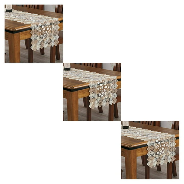 Yuarrent Mantel Hueco Transpirable Y Cómodo para Un Ambiente De Comedor Relajado Café Claro Elegante Y Lujoso 40 * 120 Cm Type1 NO1