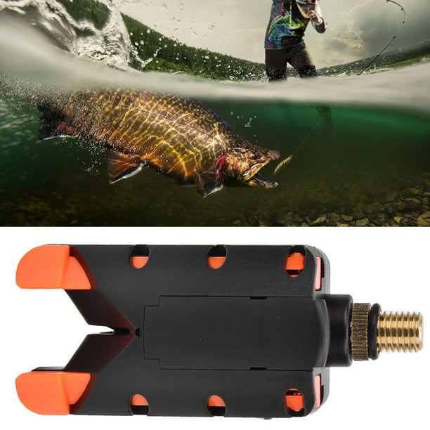 Electric Fishing Bite Alarm with LED Light Reminder Tackle for Night Fishing(red)  