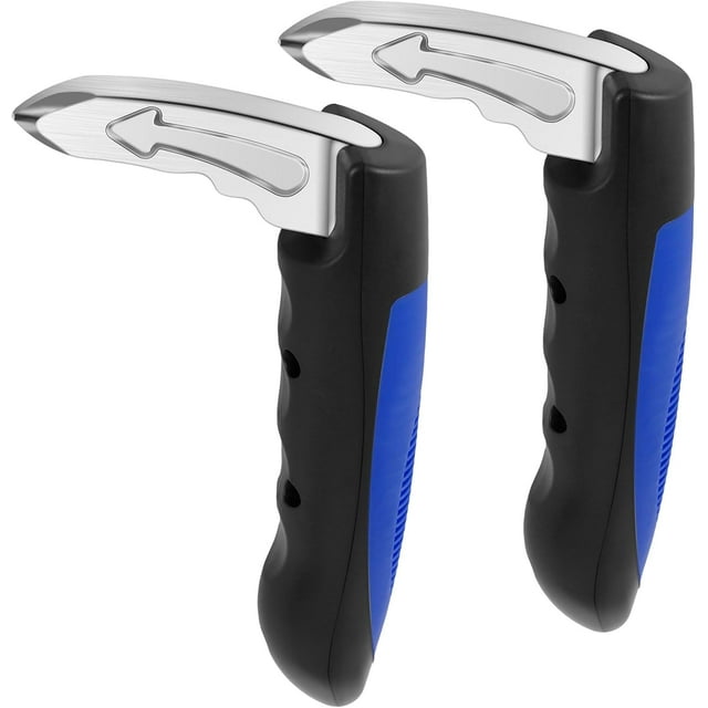 Yazoeia 2Pcs Car Door Assist Handle, 3 in 1 Multifunction Portable Vehicle Support Handle, Seat-Belt Cutter and Window Breaker, Car Door Handle Assist for Elderly and Car Emergency Tool