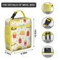 thumbnail image 3 of Lunch Box for Men Women Adults Insulated Lunch Bag for Outdoor Enthusiasts Busy Moms Reusable Portable Lunchbox, French Frie, 3 of 6