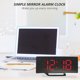 thumbnail image 4 of Despertador digital, reloj LED grande con espejo y dos puertos de carga USB | Función de repetición fácil Zhivalor  BST3023646-2, 4 of 6