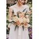 thumbnail image 3 of Ramo de novia Serwalin Boho Champagne con flores artificiales, 3 of 8