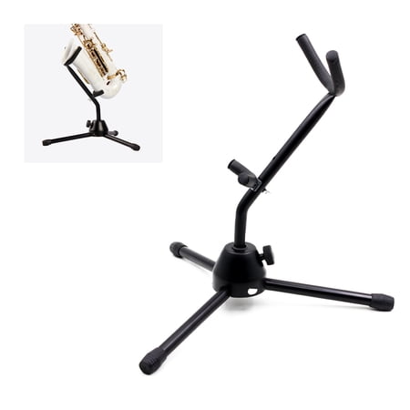 Dcenta Tripod Holder Stand Metal Leg Detachable Portable Foldable for Tenor/Alto Sax Saxophone