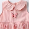 thumbnail image 4 of 3-12 Years Girls' Fashion Cute Insect Mesh Princess Skirt Sleeveless Round Neck Dress, 4 of 8