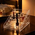 thumbnail image 7 of KGJQ 5/7 Tier Acrylic Display Stand with Fences, Perfume Stand Organizer, Makeup Organizer, Multifunctional Clear Display Shelf for Home Office, 7 of 7