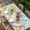 light blue-green, variant on Easter Table Cloths for 3 Foot Rectangle Tables, Country Bunny Feet Eggs Floral Green Wooden Plank Patio Waterproof Elastic Fitted Tablecloths, Washable Rectangular Table Cover for Camping
