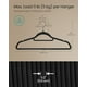 thumbnail image 5 of Colgador de ropa SONGMICS de terciopelo, 50 unidades, tinta antideslizante, color negro, 5 of 6