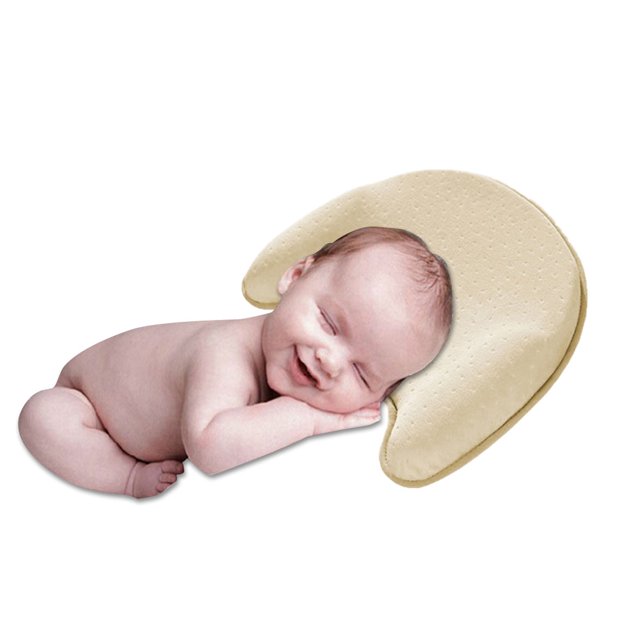 Almohada Irfora Almohada para bebé recién nacido con forma de almohadilla de espuma de memoria para la prevención del síndrome de cabeza plana y apoyo para la cabeza para personas de 0 a 1 años de eda Irfora Almohada