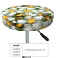 thumbnail image 4 of Honeii Bees and Flower Bar Stool Covers – Perfect Fit for 12" to 14" Round Stools, Crease-Resistant, Stretchy, Washable & Dustproof Seat Slipcovers-13 inch, 4 of 7