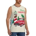 thumbnail image 2 of Gaeub Merry Christmas 1 Men's Sleeveless Muscle Shirts Workout Tank Tops, Odor Protection and Comfortable - Small, 2 of 8