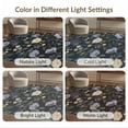 thumbnail image 7 of ODIKA 8'x10' Navy Floral Elegance Future Nature Washable Area Rug Timeless Botanical Design with Modern Flair Non-Slip Chair-Friendly Mat for Dining Room, Large Office, Lounge, 7 of 7