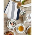 thumbnail image 4 of Navy Blue Gray Striped Kitchen Dish Towels for Drying Dishes Set of 2, Farmhouse Stripe Art Waffle Weave Microfiber Hand Tea Bathroom Towels Quick Dry & Absorbent Towel 15.7x23.6, 4 of 7