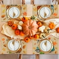 thumbnail image 5 of Fall Placemats Set of 6 Hello Fall Pumpkin Maple Leaves Gnomes Car Placemats Dining Table 12 x 18 Inch Seasonal Autumn Harvest Holiday Rustic Vintage Thanksgiving Table Mats, 5 of 6
