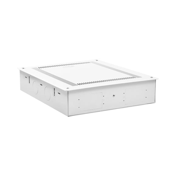 In-Wall Media Enclosure, 17-Inch Cold-Rolled Steel Recessed Cable Management Box Kit with Cover for TV Home Theater