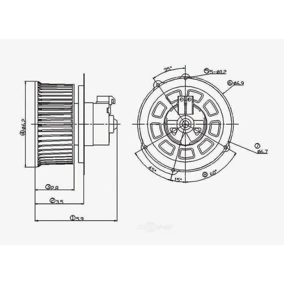 HVAC Blower Motor