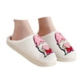 thumbnail image 3 of Christmas Slippers House Shoes for Women Fluffy Soft Cozy Bedroom Cartoon Plush Cute Slippers for Indoor Outdoor Use, 3 of 8