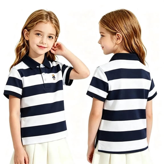 Kids' Quick Dry Sports T-Shirt Class Polo Shirt Campus Sportswear Collared Clothing