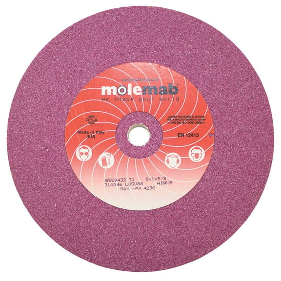 New Stens Grinding Wheel 750-045 8" x 1" x 5/8" 46 grit Ruby