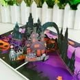 thumbnail image 1 of Halloween Birthday Greeting Card House Cut Up Design Envelope Included, 1 of 8