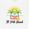 thumbnail image 4 of Inktastic St. Pete Beach Florida Vacation Girls Baby Bodysuit, 4 of 5