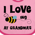 thumbnail image 4 of Inktastic Grandkids Visit Grandma Honey Bee Boys or Girls Baby Bib, 4 of 4