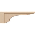 thumbnail image 3 of 6"W x 36"D x 12"H Thin Warren Rough Cedar Woodgrain TimberThane Corbel, Primed Tan, 3 of 6