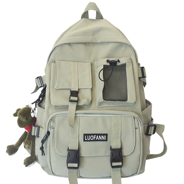 Mochila de nailon para hombre y mujer, morral de viaje de malla para estudiantes, mochila escolar para ordenador portátil, a la moda xuanjing unisex