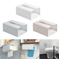 thumbnail image 2 of Tissue Individual Travel Wall Mounted Box Cover Holder for Bathroom and Kitchen Paper Storage Box Sticker Wall-mounted Desk Bottom Toilet Tissue Holder, 2 of 8