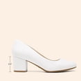 thumbnail image 2 of Zapatos de Tacón DREAM PAIRS SDPU2462W en Cuero Vegano Blanco, 2 of 8