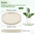 thumbnail image 3 of Uxcell 2-Pack Ceramic Plant Saucers, 5.3 Inch ID Flower Pot Plant Saucers, Flowerpot Drip Tray [5.9 Inch OD, White], 3 of 6