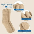 thumbnail image 2 of Loritta 6 Pairs Mens Fuzzy Sock Fluffy Warm Winter Cozy Socks for Men Size 6-12, 2 of 6